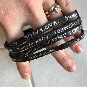 GOOD WORKS Wrap Leather Bracelet